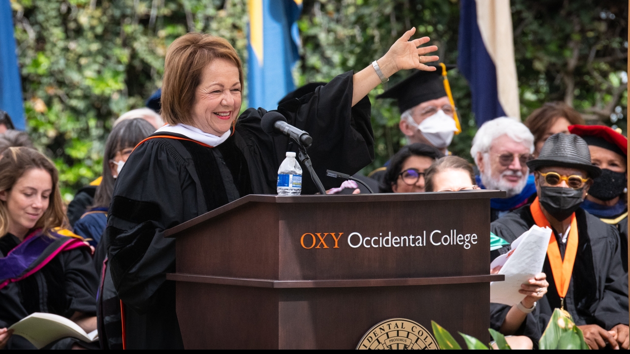 Durazo Urges Graduates Not to Lose Touch With Their Younger Selves