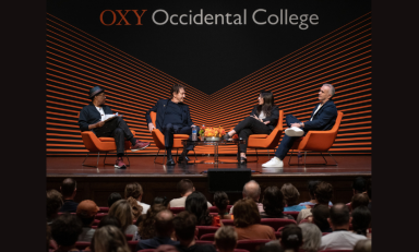 Alumni Bob Johnson, John Branca, Ramona Gonzalez, and Ian Montone discuss the music industry