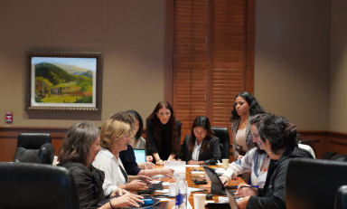 A group discussing at the CHANGE Conference