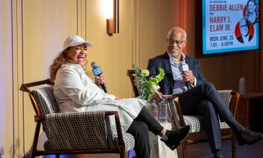 Directory Debbie Allen and Occidental President Harry J. Elam Jr.