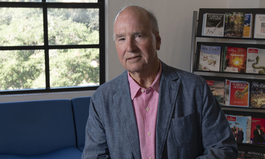 Derek Shearer photographed in March 2026