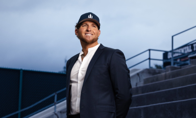 Bryan Scott ’17 at Jack Kemp Stadium in February 2026.