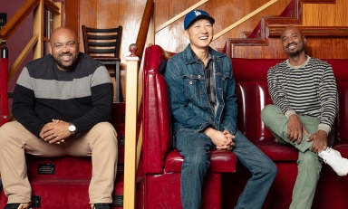 Eddie Gorton ’01, Paul “PK” Kim ’98, and David Murphy ’02 