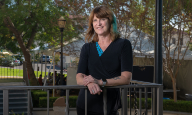 Professor of Art and Art History Amy Lyford in October 2021.
