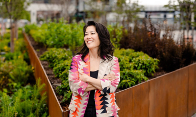 Joy Shigaki ’94, president and CEO of Friends of Waterfront Park in Seattle.