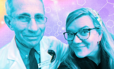 Dr. Anthony Fauci and Kate Rope '95