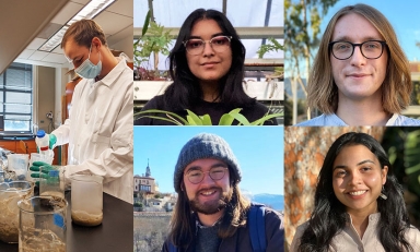 (Clockwise order): Peter Grimmett '23, Mira Ranganath '23, Edin Custo '23, Tehreen Navira Hai '23, Jack Thomas-Colwell '23