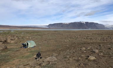 An Icelandic landscape, the site of student-faculty research