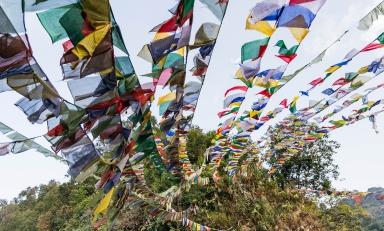 Prayer flags in Sikkim