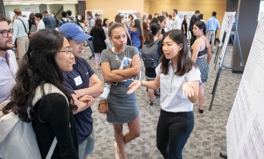 Student presenting at 2019 Summer Research Conference