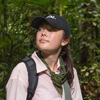 Oxy student Hannah Hayes at La Selva Biological Station
