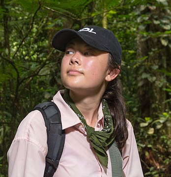 Oxy student Hannah Hayes at La Selva Biological Station