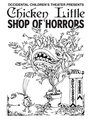 Chicken Little Shop of Horrors Poster