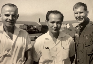 Richard Carlson, right, with Dr. Bill Owen, a general practitioner from Iowa, and Dr. VInh, director of the RWC.