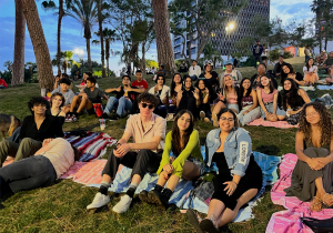 Yemale Febres '27 with MSI cohort at MacArthur Park in Los Angeles, CA