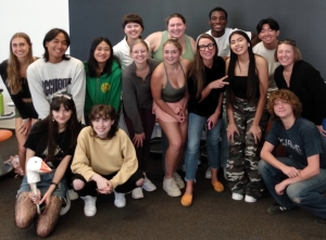 A group of students who worked with Migrants of the Mediterranean
