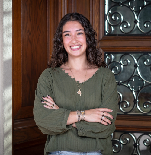 Photo of Aoife Mokalla, recipient of a 2026-28 Obama-Chesky Voyager Scholarship for Public Service.