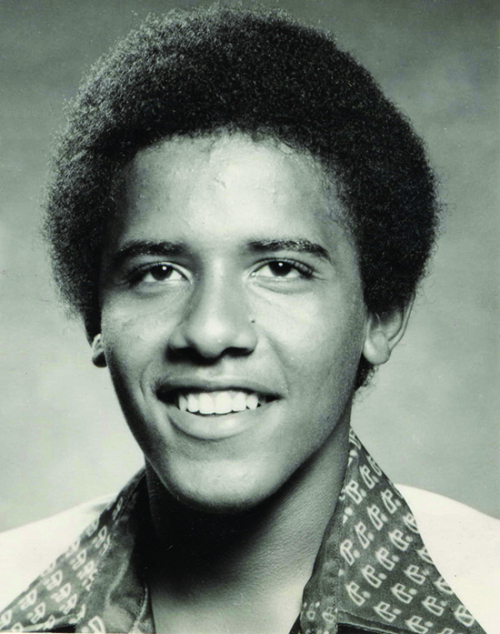 Barack Obama '83 as a high school senior.