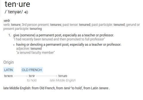 Tenure