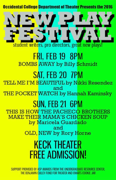 2016 New Play Festival