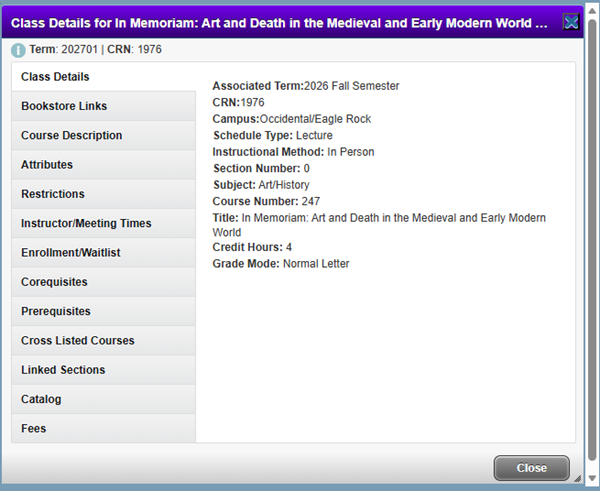 How to View Registration Screenshot 